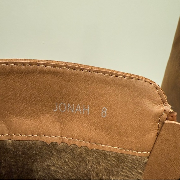 NWOT GC Shoes Jonah Lug Sole Block Heel Knee High Boots, Canel Brown | Size 8 - Picture 6 of 7